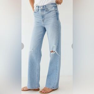 Light Blue Straight Leg Women's Jeans